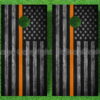 thin orange line US flag