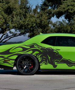 Cougar Flames Car Decal Set
