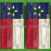 Distressed Texas Flag Cornhole Decals
