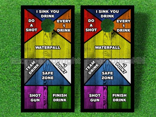 Drinking Game Cornhole Decal