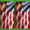 US Waving Flag Cornhole Decal