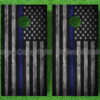 black-white-us-flag-blue-stripe