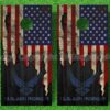 Distressed US Flag Air Force Cornhole Decal
