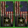 Distressed US Flag Army Cornhole Decal