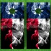 texas flag smoke cornhole decal