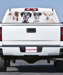 4 Dogs Back Window Decal