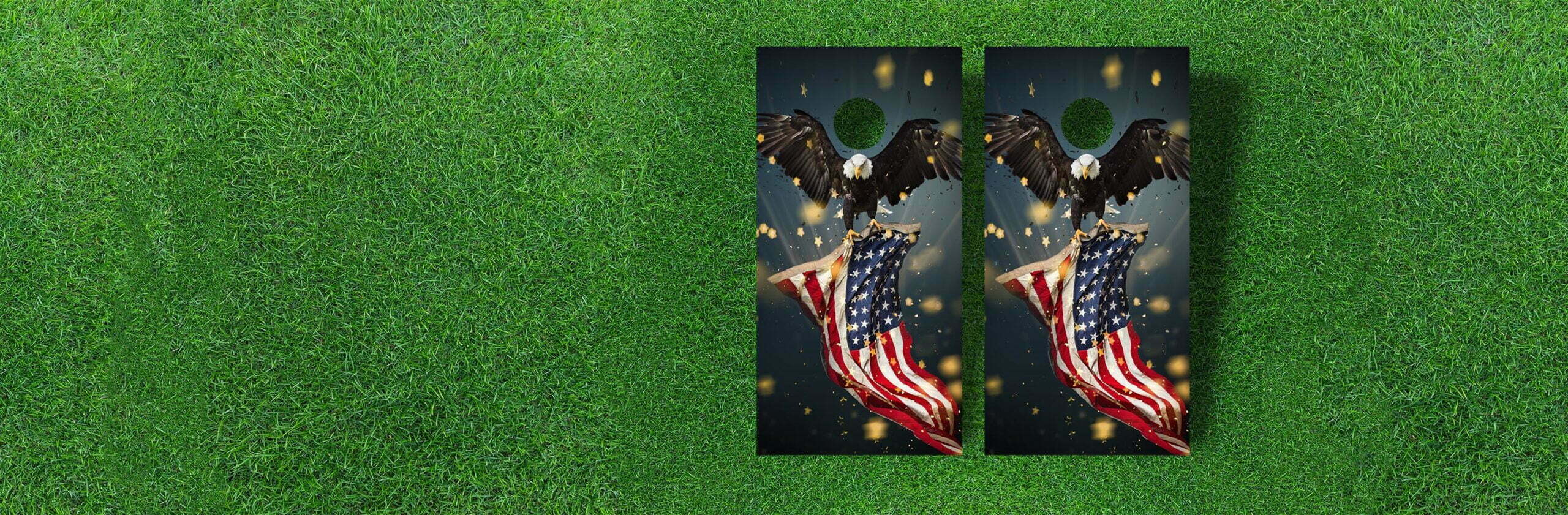 US Eagle Flag Cornhole