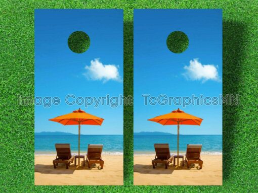 Beach and Chairs