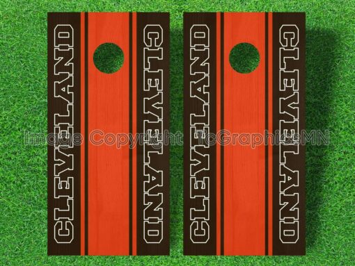 Cleveland Cornhole Decals