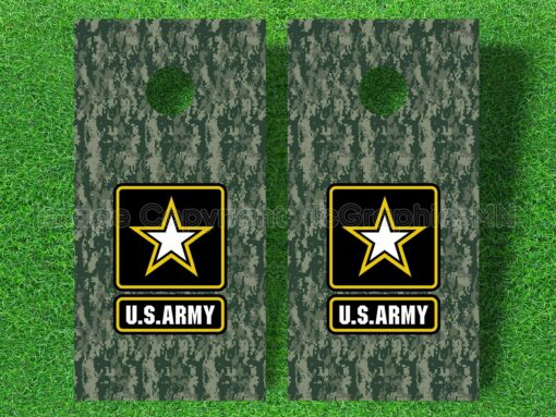 Camo US Army Cornhole Decals