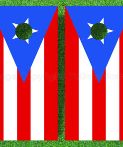Puerto Rico Flag Cornhole Decal